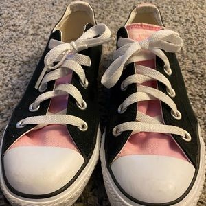 Pair of pink and black Chucks